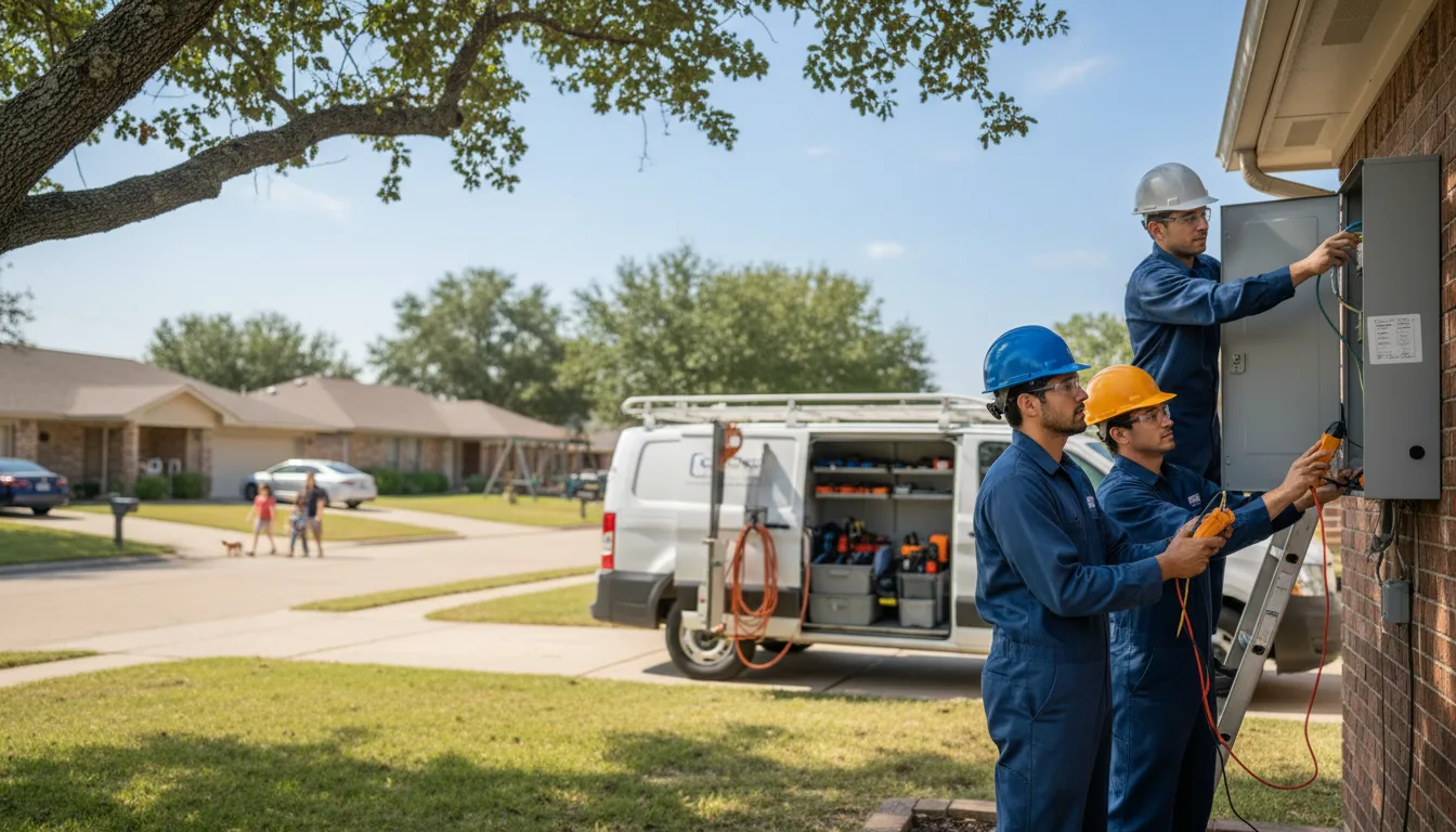 Certified electrician providing emergency electrical services in Badger, CA